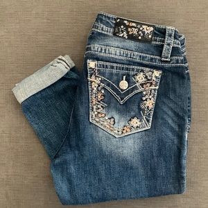 Miss me Fearless Flower Skinny jeans